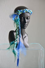 HAIRRIBBON 'AZURE FEATHER CROWN'