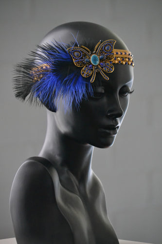 HAIRRIBBON 'BLUE MOON BUTTERFLY'